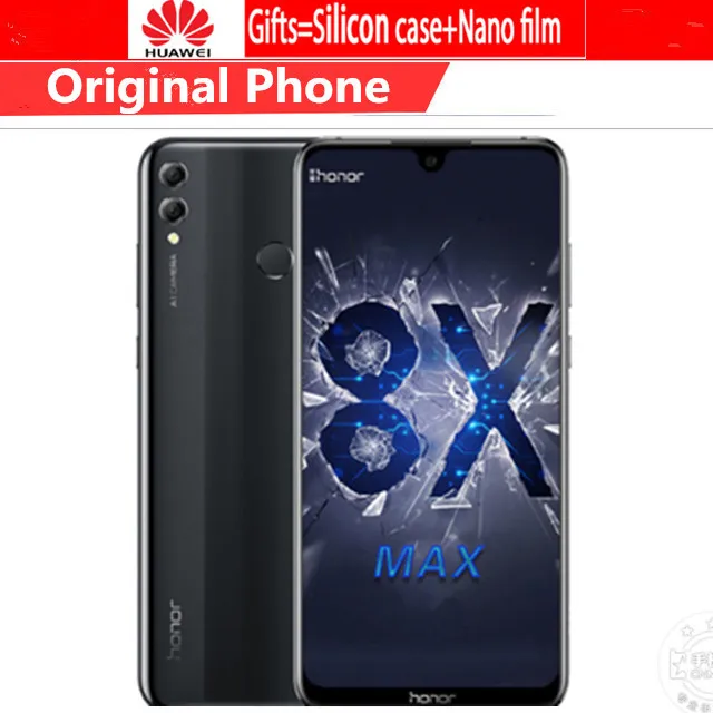 Original Honor 8X Max 4G LTE Mobile Phone Snapdragon 636/660 Android 8.1 7.12" FHD 2244X1080 6GB RAM 128GB ROM 16.0MP
Original Honor 8X Max 4G LTE Mobile Phone Snapdragon 636/660 Android 8.1 7.12" FHD 2244X1080 6GB RAM 128GB ROM 16.0MP