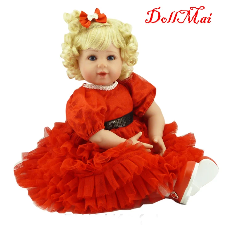 DollMai 20" reborn babies girl dolls lovely red princess dress blonde hair children gift dolls bebe real reborn bonecas
DollMai 20" reborn babies girl dolls lovely red princess dress blonde hair children gift dolls bebe real reborn bonecas