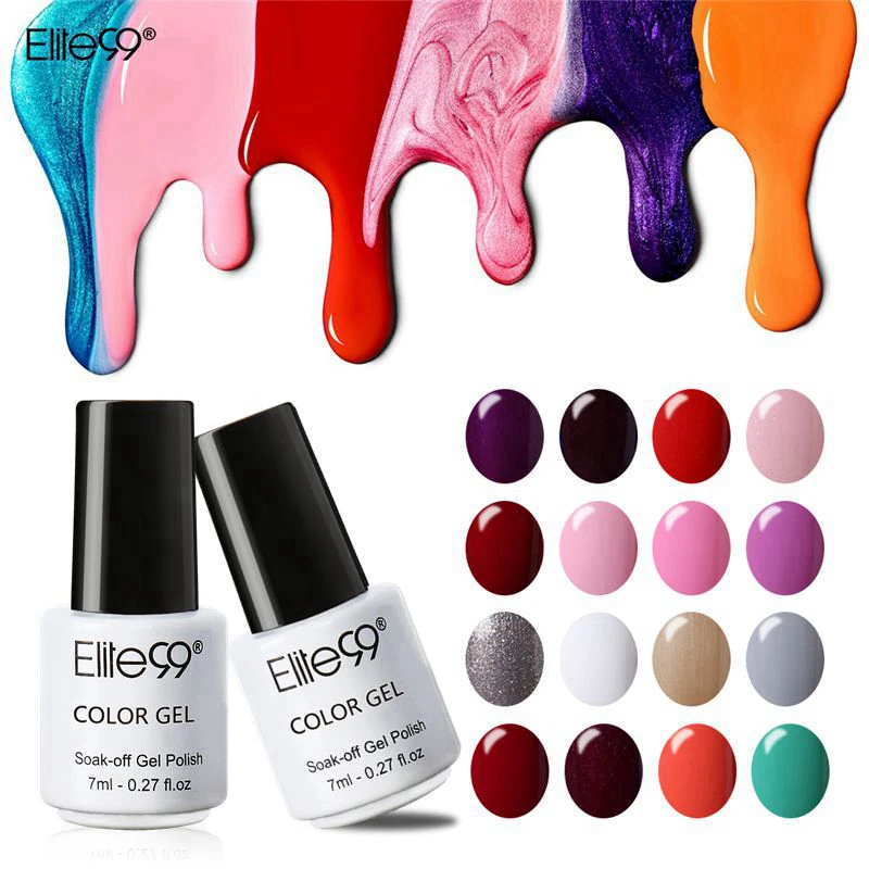 Elite99 7ml Pure Color Polish Semi Permanent Gorgeous Nail Polish Enamel Soak Off UV LED Lamp Cure Varnish Base Top Nail Art
Elite99 7ml Pure Color Polish Semi Permanent Gorgeous Nail Polish Enamel Soak Off UV LED Lamp Cure Varnish Base Top Nail Art