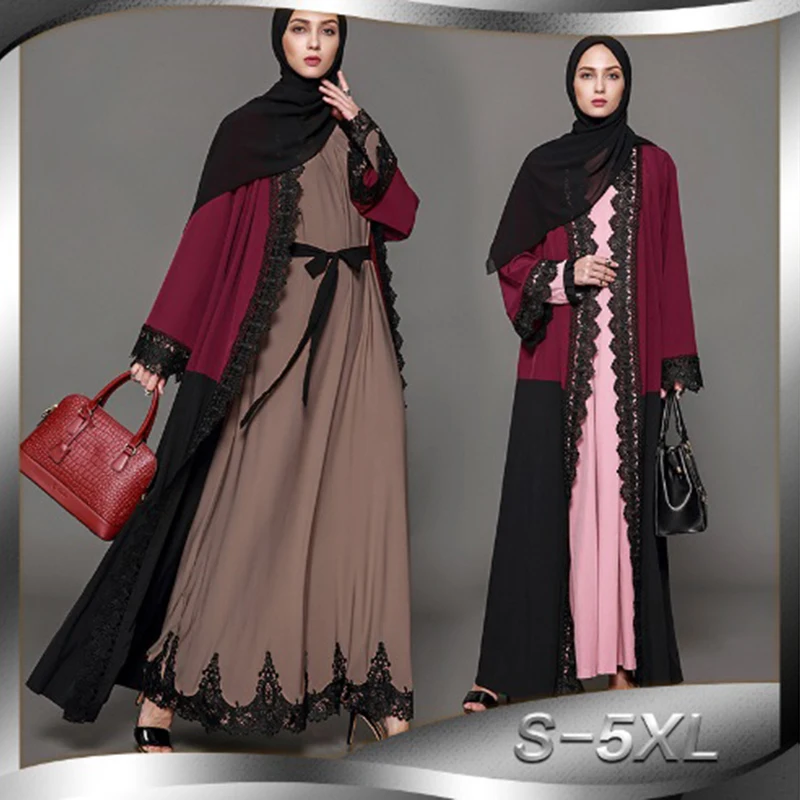 Plus Size Tunic Worship Service Musulmane Middle East Islamic Clothing Muslim Maxi Dress Lace Abaya Cardigan Long Robe Gowns
Plus Size Tunic Worship Service Musulmane Middle East Islamic Clothing Muslim Maxi Dress Lace Abaya Cardigan Long Robe Gowns