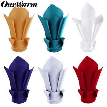 OurWarm 50pcs Wedding Silk Table Napkins Rhinestone Napkin Rings Chairs Buckles Square Men Pocket Handkerchief Party Decoration
OurWarm 50pcs Wedding Silk Table Napkins Rhinestone Napkin Rings Chairs Buckles Square Men Pocket Handkerchief Party Decoration