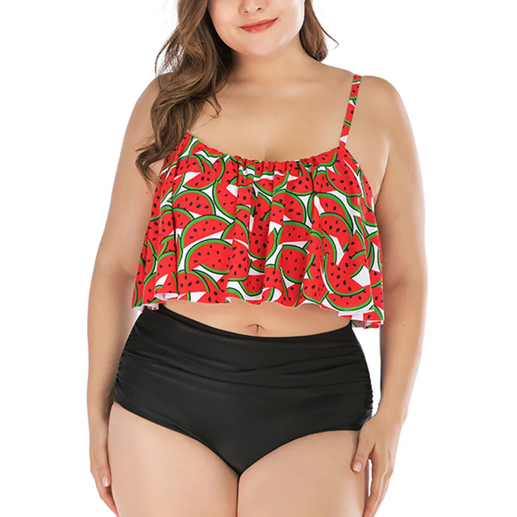 swimwear Women swimming suit Plus Size High Waist Swim Wear Print Ruffle Swimsuit Push Up Padded Bikini costumi da bagno donna
swimwear Women swimming suit Plus Size High Waist Swim Wear Print Ruffle Swimsuit Push Up Padded Bikini costumi da bagno donna