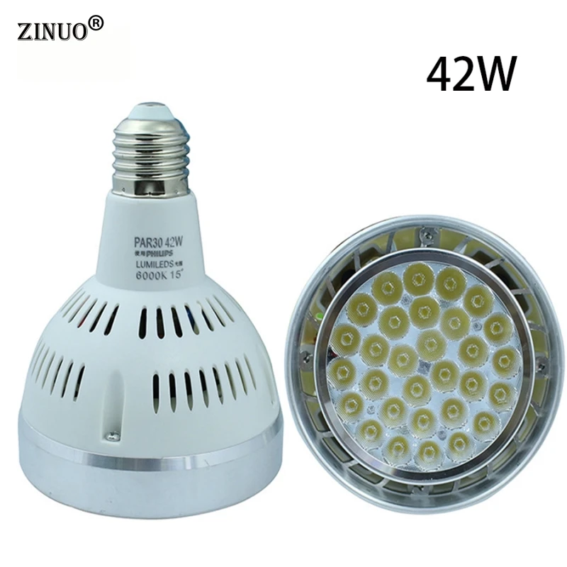 ZINUO E27 PAR30 42W Led Spotlight AC86-265V High Power COB LED Bulbs Energy Saving LED Lighting Spot Lamp light Downlight Lamps
ZINUO E27 PAR30 42W Led Spotlight AC86-265V High Power COB LED Bulbs Energy Saving LED Lighting Spot Lamp light Downlight Lamps