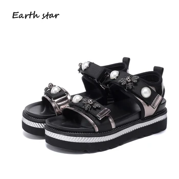 sandalias mujer 2019 Casual Shoes Women Chunky Sandals Platform Rome Style zapatos de mujer Pearl Ladies footware Gladiators
sandalias mujer 2019 Casual Shoes Women Chunky Sandals Platform Rome Style zapatos de mujer Pearl Ladies footware Gladiators