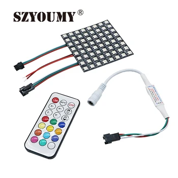 SZYOUMY 16*16 256 Pixels WS2812B WS2812 Digital Flexible LED Panel Individually Addressable 5050 RGB Full Dream Color DC5V
SZYOUMY 16*16 256 Pixels WS2812B WS2812 Digital Flexible LED Panel Individually Addressable 5050 RGB Full Dream Color DC5V