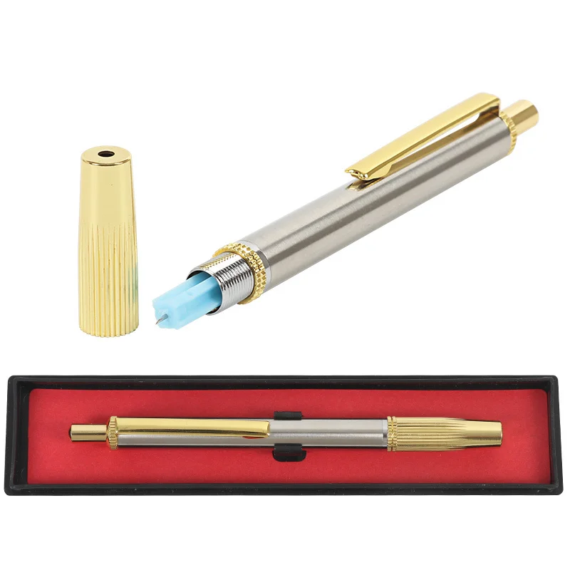 Stainless steel lancing needle pen lancet point pen acupuncture massage cupping bloodletting pen
Stainless steel lancing needle pen lancet point pen acupuncture massage cupping bloodletting pen