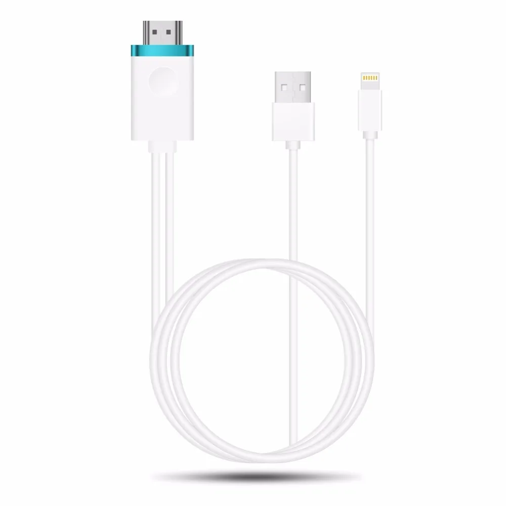 Digital AV Adapter Phone Tablet To TV AV Adapter Cable 1080P HD Cord Video Movie Supplies for iPhone 7 8 iPad
Digital AV Adapter Phone Tablet To TV AV Adapter Cable 1080P HD Cord Video Movie Supplies for iPhone 7 8 iPad