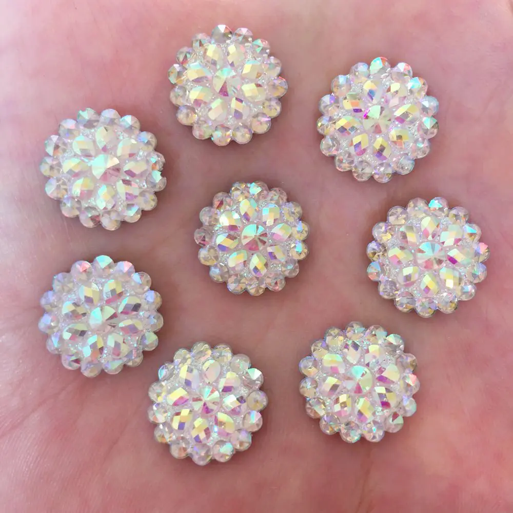 White 20pcs 14mm AB Resin Shiny Round Flatback Rhinestone Scrapbook Wedding DIY Resin Ornaments PF349
White 20pcs 14mm AB Resin Shiny Round Flatback Rhinestone Scrapbook Wedding DIY Resin Ornaments PF349