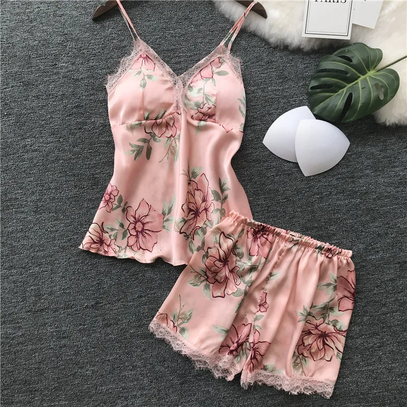 RenYvtil 2018 Women Sexy Lingerie Hot Strap Silk Lace Print Pyjamas Sleepwear Shirts + Shorts Underwear Nightwear Pajama Set
RenYvtil 2018 Women Sexy Lingerie Hot Strap Silk Lace Print Pyjamas Sleepwear Shirts + Shorts Underwear Nightwear Pajama Set
