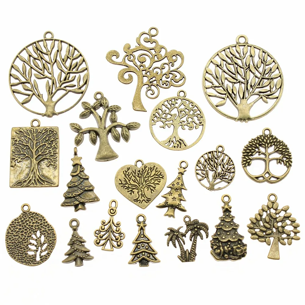 100g Antique Bronze Color Zinc Alloy Random Mix Styles Tree Pendant Charms Jewelry Findings For Jewelry Making
100g Antique Bronze Color Zinc Alloy Random Mix Styles Tree Pendant Charms Jewelry Findings For Jewelry Making