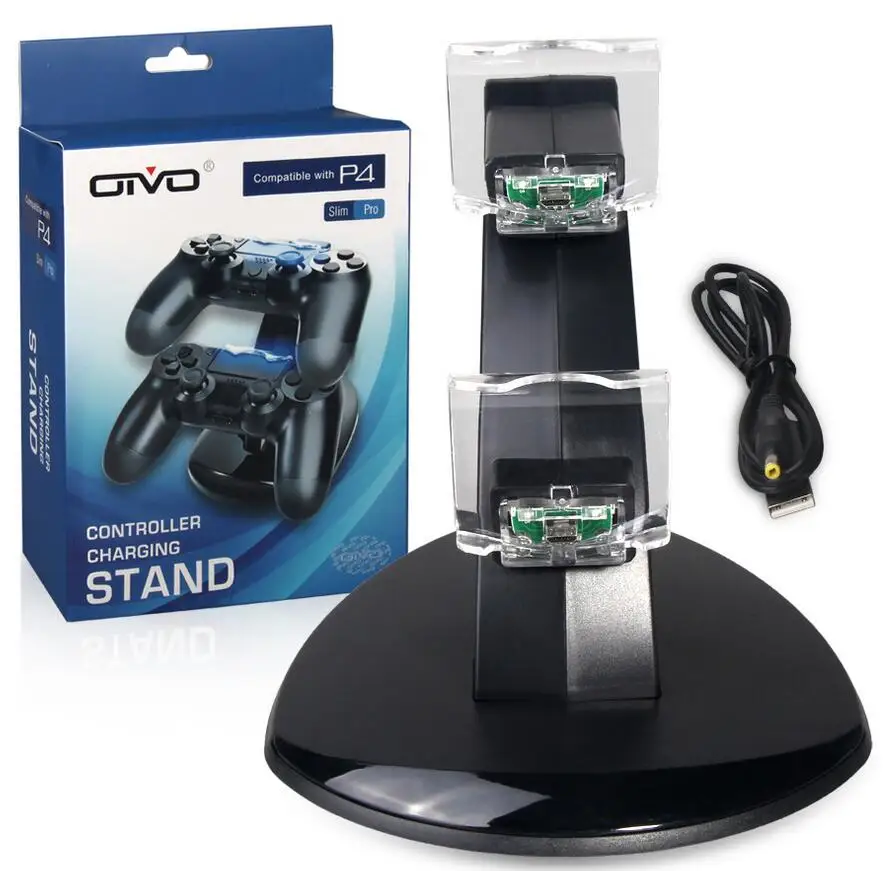 Hot LED Dual USB Charger For Playstation 4 fast Charging Dock Station Stand With Cable Accessories For PS4 Game Controller
Hot LED Dual USB Charger For Playstation 4 fast Charging Dock Station Stand With Cable Accessories For PS4 Game Controller