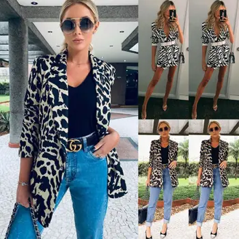 Women OL Style Work Leopard Business Blazer Suit Ladies Long Sleeve Slim Casual Jacket Coat Outwear Top
Women OL Style Work Leopard Business Blazer Suit Ladies Long Sleeve Slim Casual Jacket Coat Outwear Top