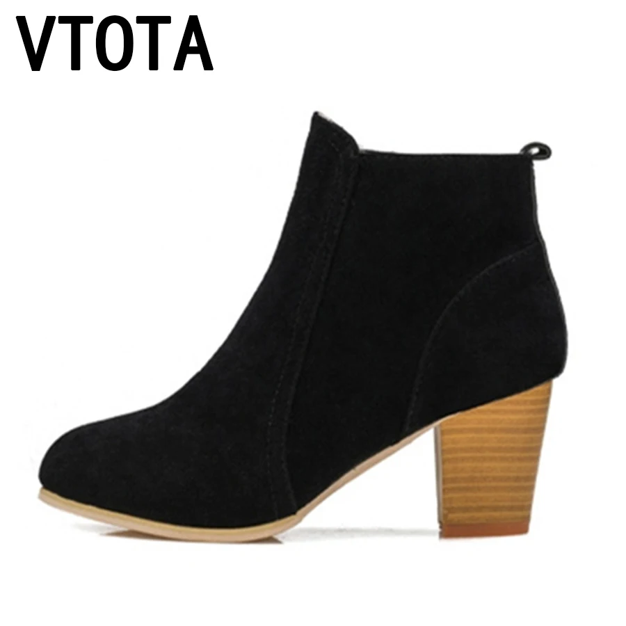 VTOTA Fashion Ankle Boots for Women 2017 Round Toe Boots Spring Autumn High Heels Platform Shoes Woman Zip Sexy Women Boots X281
VTOTA Fashion Ankle Boots for Women 2017 Round Toe Boots Spring Autumn High Heels Platform Shoes Woman Zip Sexy Women Boots X281