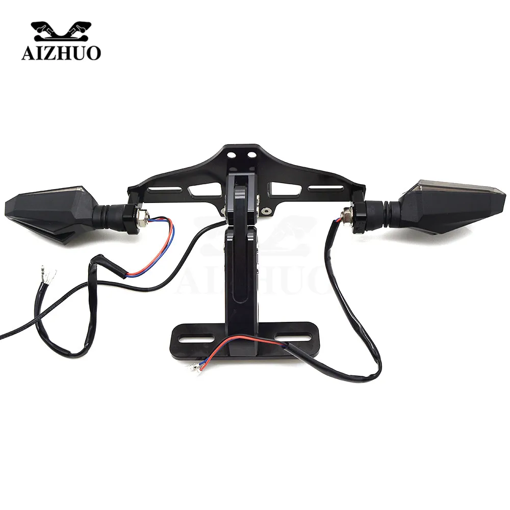 Motorcycle License Plate Number Holder LED Turn signal lights FOR yamaha FZ1 FZ6 MT 09 2017 FZ8 MT 07 MT09 TRACER
Motorcycle License Plate Number Holder LED Turn signal lights FOR yamaha FZ1 FZ6 MT 09 2017 FZ8 MT 07 MT09 TRACER
