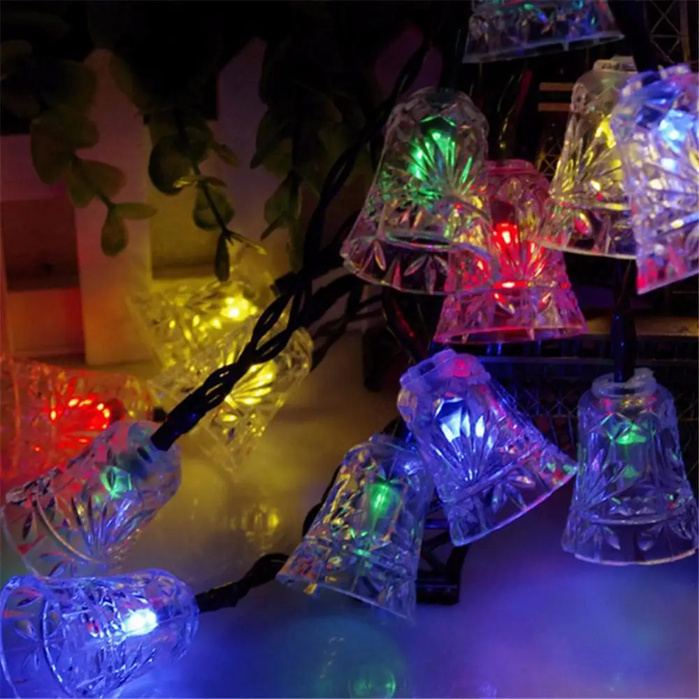 Bell lights 5m 20LED solar powered bell string light outdoor xmas party garden decor Bell lights 5m 20LED solar powered bell string light outdoor xmas party garden decor