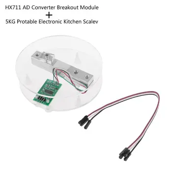 Digital Load Cell Weight Sensor HX711 AD Converter Breakout Module 5KG Portable Electronic Kitchen Scale
Digital Load Cell Weight Sensor HX711 AD Converter Breakout Module 5KG Portable Electronic Kitchen Scale