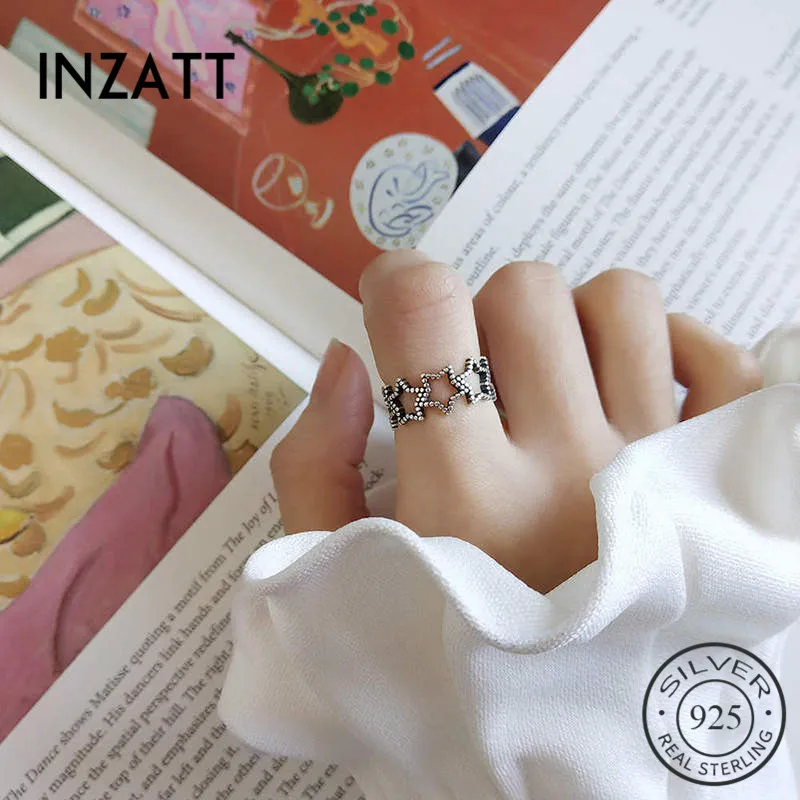 INZATT Real 925 Sterling Silver Hollow Star Vintage Ring For Fashion Women Minimalist Fine Jewelry Accessories 2019 Gift
INZATT Real 925 Sterling Silver Hollow Star Vintage Ring For Fashion Women Minimalist Fine Jewelry Accessories 2019 Gift