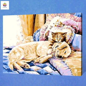 Frameless Digital Oil Painting By Numbers Sleeping Cats Acrylic Paint Abstract Modern Wall Art Canvas Painting For Home Deco
Frameless Digital Oil Painting By Numbers Sleeping Cats Acrylic Paint Abstract Modern Wall Art Canvas Painting For Home Deco
