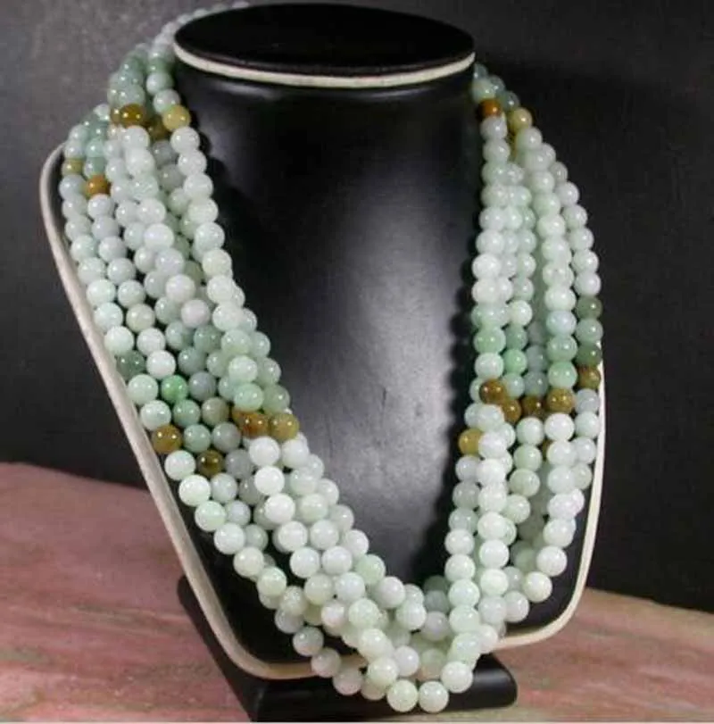 6MM 100% Natural A JADE Jadeite Bead beads Necklace 21 inches 1PC | Украшения и аксессуары