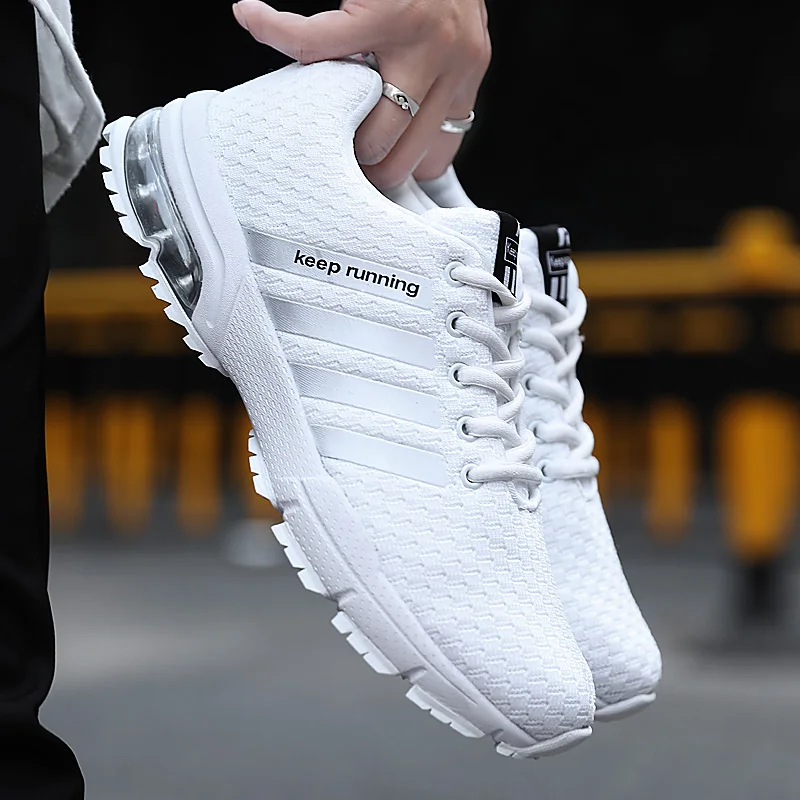 Running Shoes for Men 2018 Summer New Men Sneakers Lace Up Low Top Jogging Shoes Man Athletic Footwear Breathable size 35-48
Running Shoes for Men 2018 Summer New Men Sneakers Lace Up Low Top Jogging Shoes Man Athletic Footwear Breathable size 35-48
