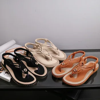 Women T-strap Flip Flops Thong Sandals Designer Elastic Band Ladies Gladiator Sandal Shoes Zapatos Mujer Plus Size 36-46
Women T-strap Flip Flops Thong Sandals Designer Elastic Band Ladies Gladiator Sandal Shoes Zapatos Mujer Plus Size 36-46