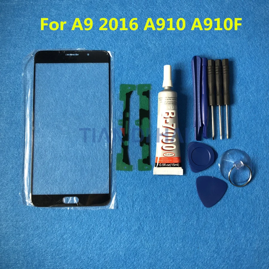 A9 Pro Front Outer Glass Lens Cover replacement For Samsung Galaxy A9 2016 A910 A910F LCD glass & Sticker B-7000 Glue Tools
A9 Pro Front Outer Glass Lens Cover replacement For Samsung Galaxy A9 2016 A910 A910F LCD glass & Sticker B-7000 Glue Tools