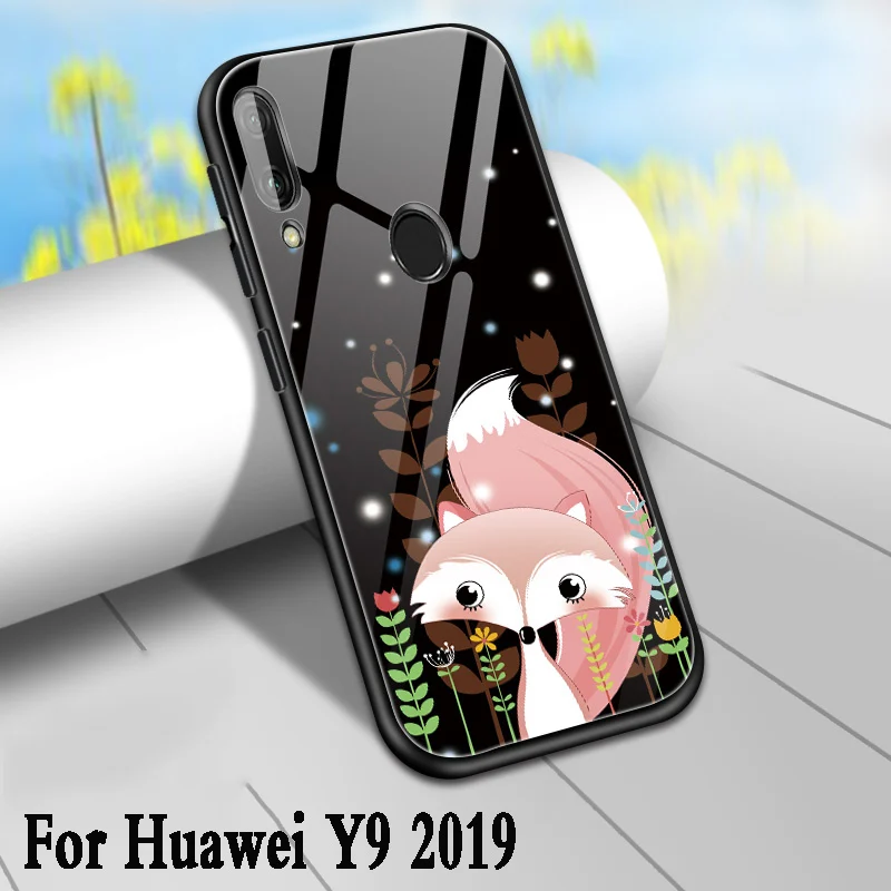 For Huawei Y9 2019 Case 3D Luxury Tempered Glass Cartoon Silicone Bumper phone casse For Huawei Y9 2019 back covers armor coque
For Huawei Y9 2019 Case 3D Luxury Tempered Glass Cartoon Silicone Bumper phone casse For Huawei Y9 2019 back covers armor coque