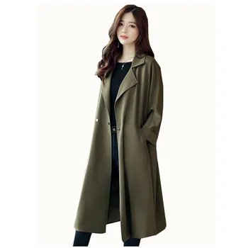 spring autumn long loose solid color womem windbreaker suit collar Korean version increase 4XL women long sleeve trenth coat
spring autumn long loose solid color womem windbreaker suit collar Korean version increase 4XL women long sleeve trenth coat