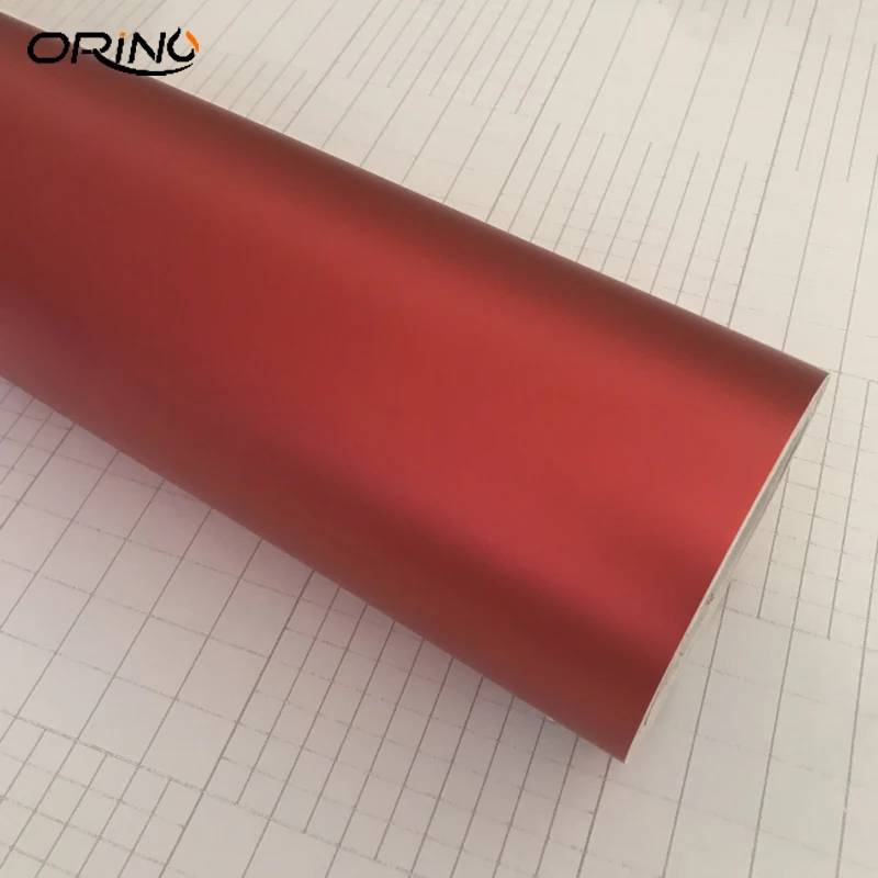 Red Metallic Chrome Vinyl Wrap Film-1