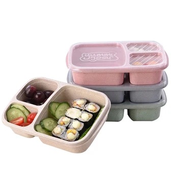 Wheat Fiber Lunch Box Multifunctional Kitchen Storage Box Tableware Portable Seal Three Grid Student Lunch Box
Wheat Fiber Lunch Box Multifunctional Kitchen Storage Box Tableware Portable Seal Three Grid Student Lunch Box