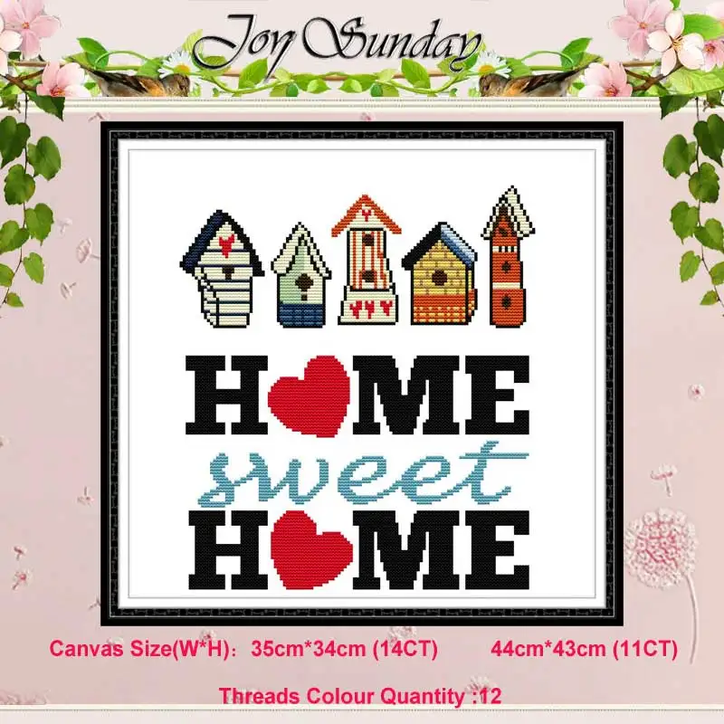 Sweet home letter painting counted 11CT 14CT Cross Stitch Set DIY DMC Chinese Cross-stitch Kit Embroidery Needlework Home Decor
Sweet home letter painting counted 11CT 14CT Cross Stitch Set DIY DMC Chinese Cross-stitch Kit Embroidery Needlework Home Decor