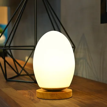 Egg Shaped Table Lamp Warm White/Multi Color-changing LED Remote Control Night Light with Solid Wood Base for Indoor Decoration
Egg Shaped Table Lamp Warm White/Multi Color-changing LED Remote Control Night Light with Solid Wood Base for Indoor Decoration