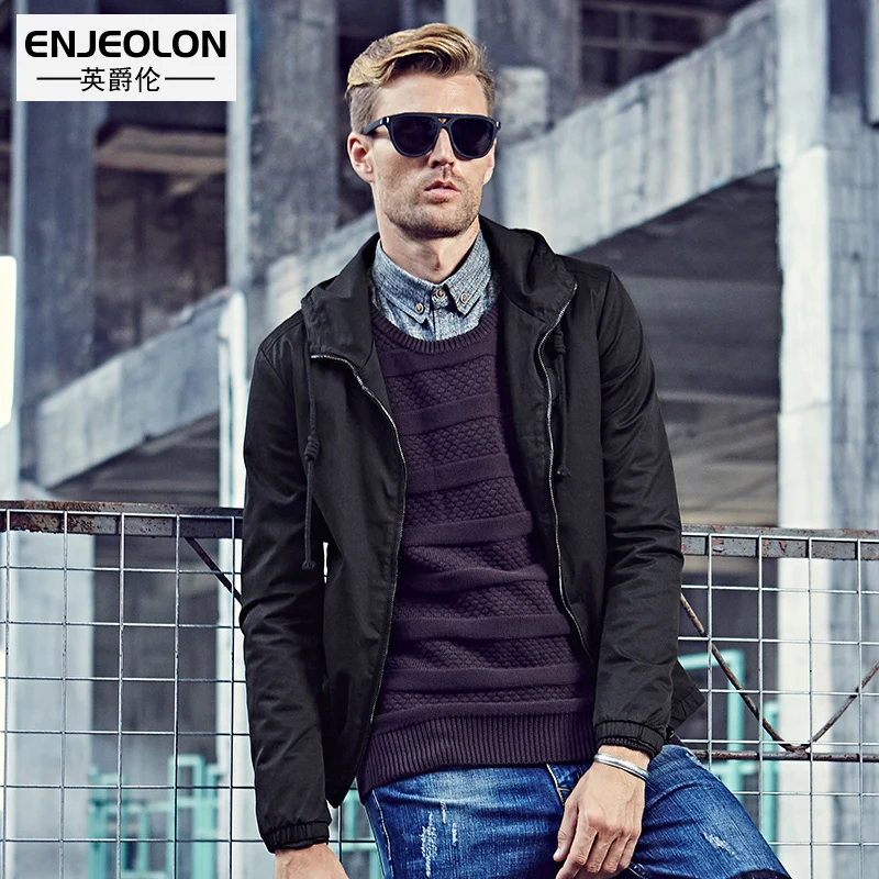 Enjeolon brand top man Bomber windbreaker hoodies jacket male,black Mens casual coat male hooded Jacket Men clothes WT0238
Enjeolon brand top man Bomber windbreaker hoodies jacket male,black Mens casual coat male hooded Jacket Men clothes WT0238