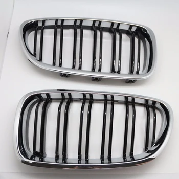 Silver + black Dual Fin Front Grille Grill Hood Nose For BMW F10 F11 5 2010-2015
Silver + black Dual Fin Front Grille Grill Hood Nose For BMW F10 F11 5 2010-2015