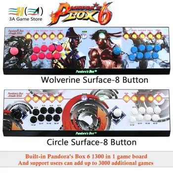 Pandora Box 6 1300 in 1 8 button Family 2 players joystick arcade console support add FBA MAME PS1 game can add up to 3000 games
Pandora Box 6 1300 in 1 8 button Family 2 players joystick arcade console support add FBA MAME PS1 game can add up to 3000 games