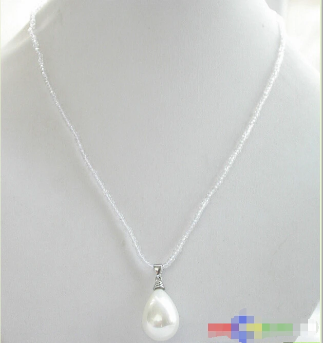 p2428 20MM WHITE DRIP SOUTH SEA SHELL PEARL NECKLACE PENDANT @^Noble style Natural Fine jewe FREE SHIPPING
p2428 20MM WHITE DRIP SOUTH SEA SHELL PEARL NECKLACE PENDANT @^Noble style Natural Fine jewe FREE SHIPPING