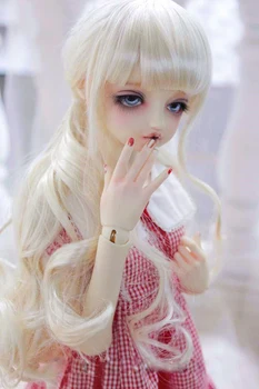 BJD doll hair wigs light golden imitation mohair long curly wigs for 1/3 BJD DD SD doll Two ponytails braid
BJD doll hair wigs light golden imitation mohair long curly wigs for 1/3 BJD DD SD doll Two ponytails braid