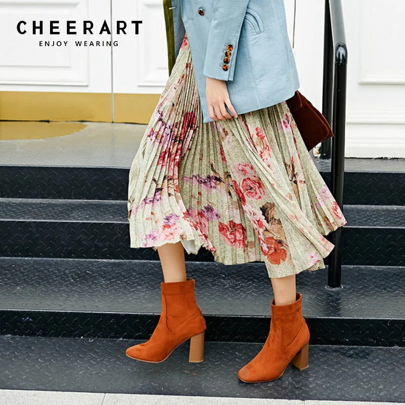 Cheerart Floral Pleated Skirt Women Long Midi Ladies Skirt High Waist Printed A Line Skirt Autumn 2018 High Street Fashion
Cheerart Floral Pleated Skirt Women Long Midi Ladies Skirt High Waist Printed A Line Skirt Autumn 2018 High Street Fashion