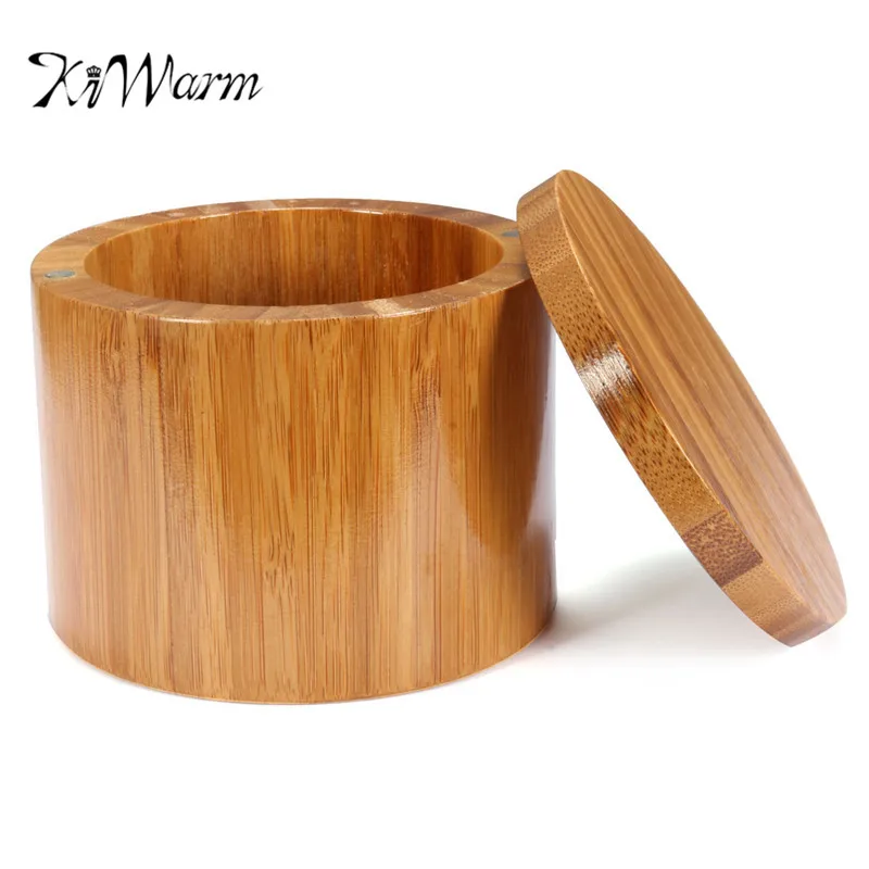 KiWarm Natural Bamboo Wood Round Salt Spice Jar Box Kitchen Storage Case With Magnet Lid Container Ornament
KiWarm Natural Bamboo Wood Round Salt Spice Jar Box Kitchen Storage Case With Magnet Lid Container Ornament