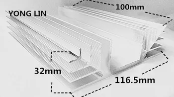 Transistor Heat sink/Aluminum/Bridge rectifier fins 116*32.8-100 Bridge rectifier fins dedicated
Transistor Heat sink/Aluminum/Bridge rectifier fins 116*32.8-100 Bridge rectifier fins dedicated
