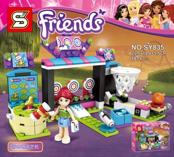 Amusement Park Arcade 187pcs Friends Set Emma Stephanie Mia Olivia Building Block Toy Minifigs Girls 41127 Compatible With Lego
Amusement Park Arcade 187pcs Friends Set Emma Stephanie Mia Olivia Building Block Toy Minifigs Girls 41127 Compatible With Lego