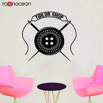 Tailor Shop Sewing Studio Wall Decals Vinyl Home Decor Room Removable Wall Stickers Window Decoration Handmade Muursticker 3R15
Tailor Shop Sewing Studio Wall Decals Vinyl Home Decor Room Removable Wall Stickers Window Decoration Handmade Muursticker 3R15