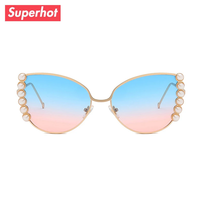 New Fashion cat eye women sunglasses elegant pearl inlaid sunglasses ladies High quality metal frame sun glasses for women
New Fashion cat eye women sunglasses elegant pearl inlaid sunglasses ladies High quality metal frame sun glasses for women