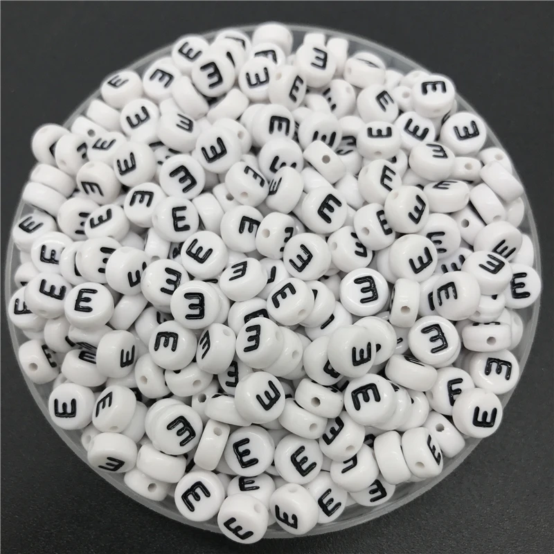 100pcs 7mm Letter Beads Oval Shape Letter E Charms DIY Beads For Bracelet Necklace Jewelry Making
100pcs 7mm Letter Beads Oval Shape Letter E Charms DIY Beads For Bracelet Necklace Jewelry Making
