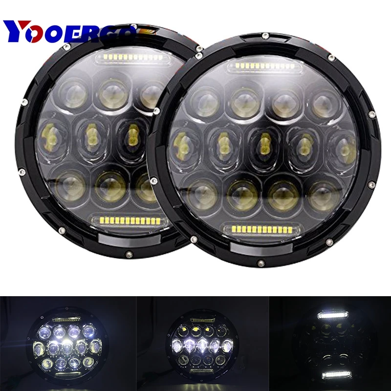 2x 75W 7'' Led Headlight H4 H13 High Low Beam Round Cars Running Lights for Jeep Lada urban Niva 4x4
2x 75W 7'' Led Headlight H4 H13 High Low Beam Round Cars Running Lights for Jeep Lada urban Niva 4x4