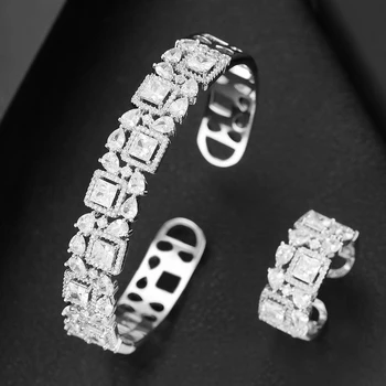 GODKI Deluxe Full Cubic Zircon Bangle Cuff Bracelet Ring Set Geometry Saudi Arabia Wedding Bracelet Ring Jewelry Set 2019
GODKI Deluxe Full Cubic Zircon Bangle Cuff Bracelet Ring Set Geometry Saudi Arabia Wedding Bracelet Ring Jewelry Set 2019