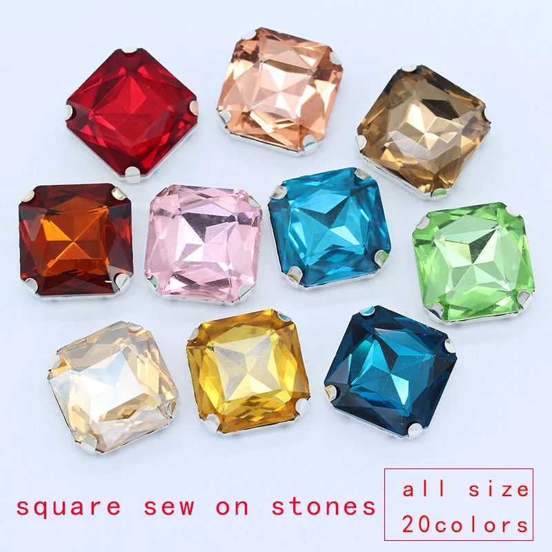 18mm 23mm square sew on flatback glass stone sewing crystal rhinestone diamate jewels silver base beads wedding dress decoration
18mm 23mm square sew on flatback glass stone sewing crystal rhinestone diamate jewels silver base beads wedding dress decoration