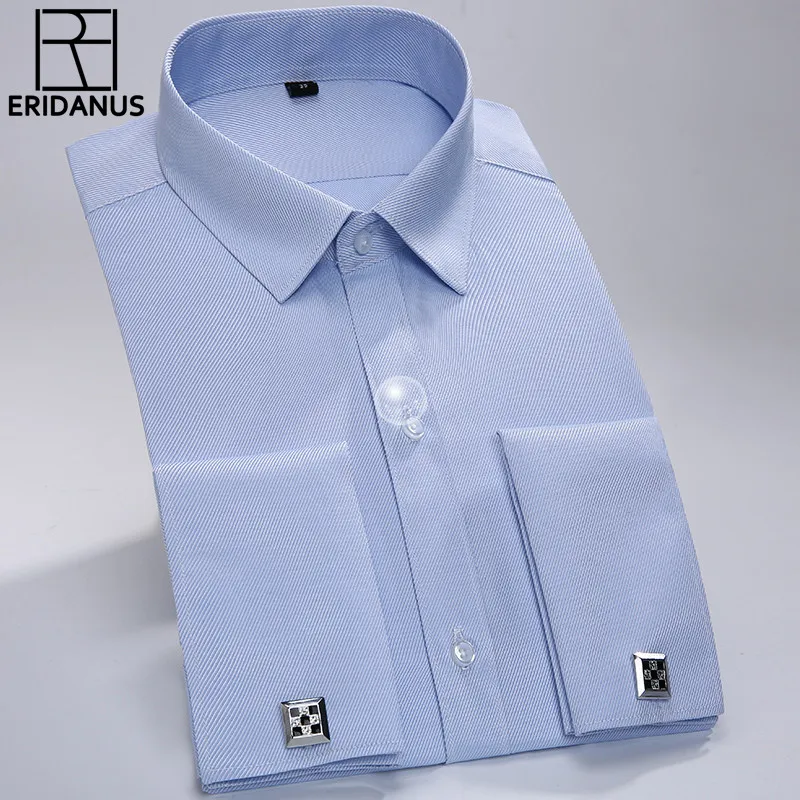 2017 Mens Luxury French Cuff Solid Dress Shirts New Fashion Long Sleeved Business Casual Shirt Slim Fit French Cufflinks M600
2017 Mens Luxury French Cuff Solid Dress Shirts New Fashion Long Sleeved Business Casual Shirt Slim Fit French Cufflinks M600