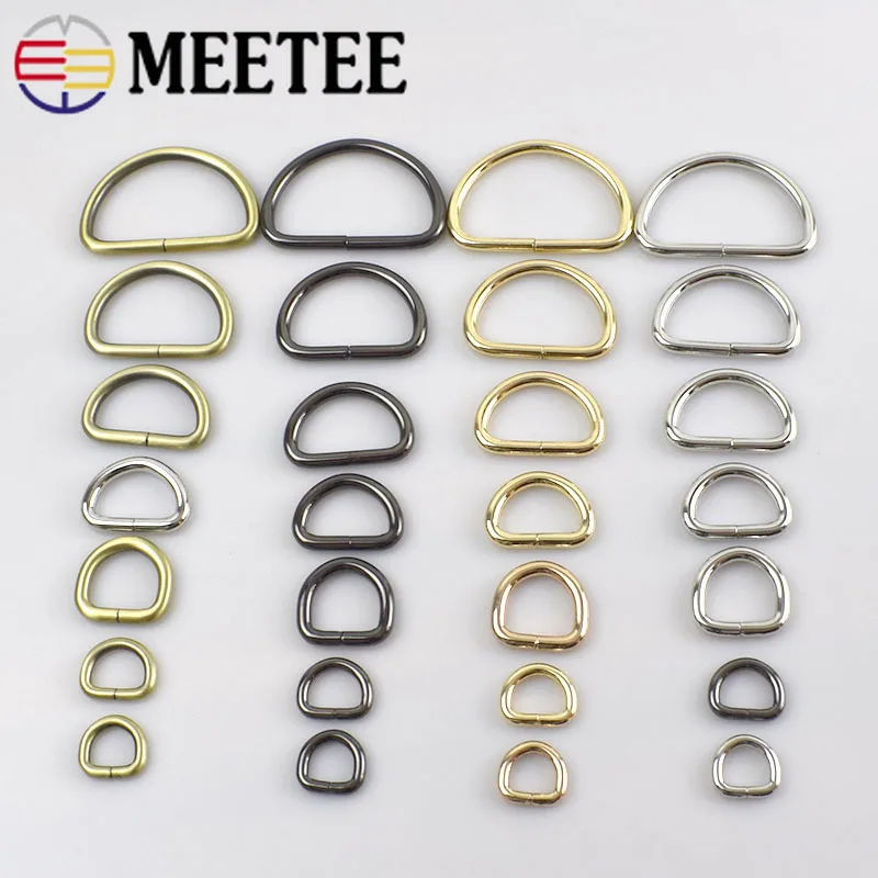 Meetee 20pcs 13-50mm Metal D Ring Buckles Clasp Webbing Belt Backpack Bag Strap Hooks Garment Collar DIY Leather Craft Accessory
Meetee 20pcs 13-50mm Metal D Ring Buckles Clasp Webbing Belt Backpack Bag Strap Hooks Garment Collar DIY Leather Craft Accessory