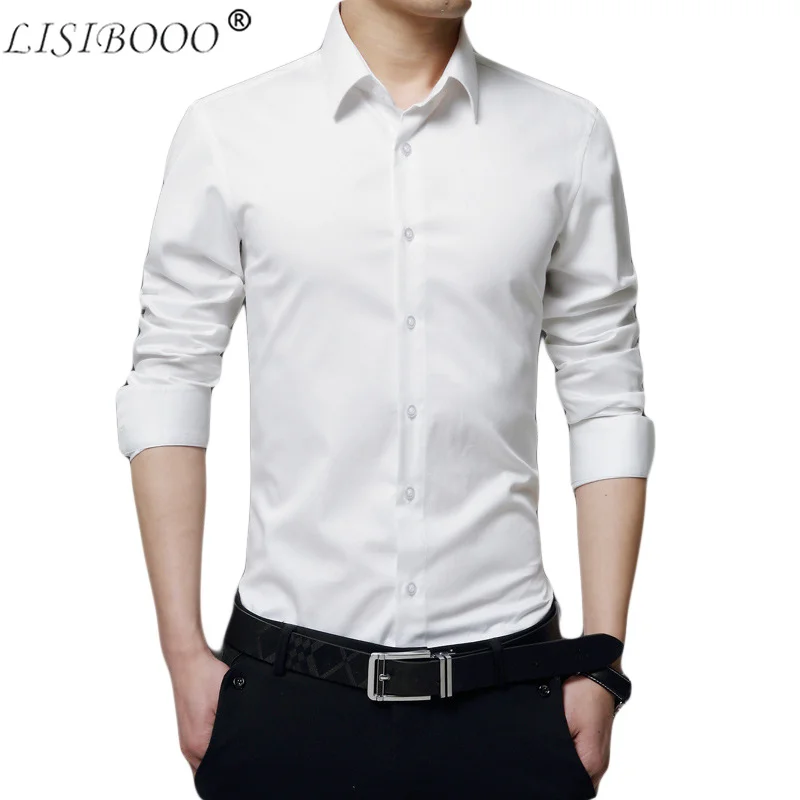 Mens White Shirt New Long-sleeved Solid Color Shirt Up Professional Shirt Men Business Dress Shirt
Mens White Shirt New Long-sleeved Solid Color Shirt Up Professional Shirt Men Business Dress Shirt